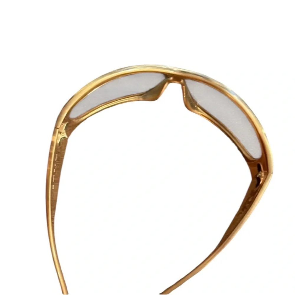 Armani Exchange gold sheild sunglasses